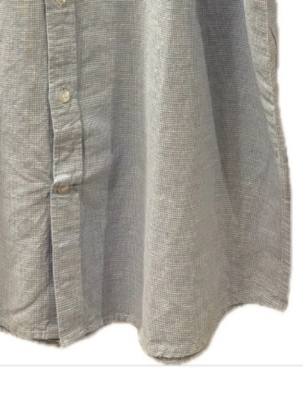 Banana Republic NWT Linen Blend Slim Fit Untucked Shirt Button Down XL